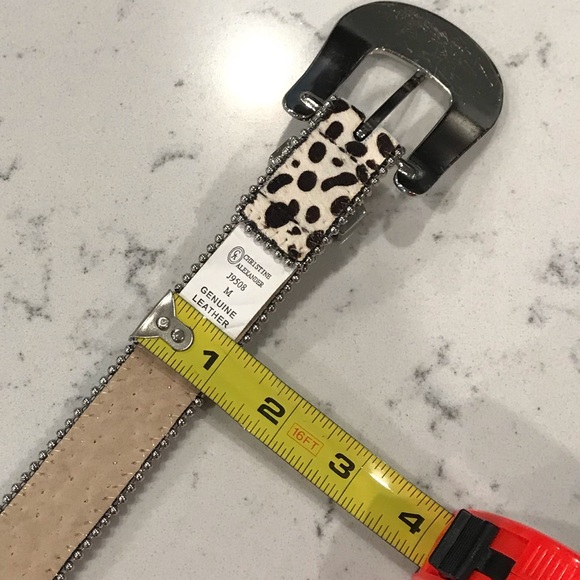 Vintage leather studded belt main image 6